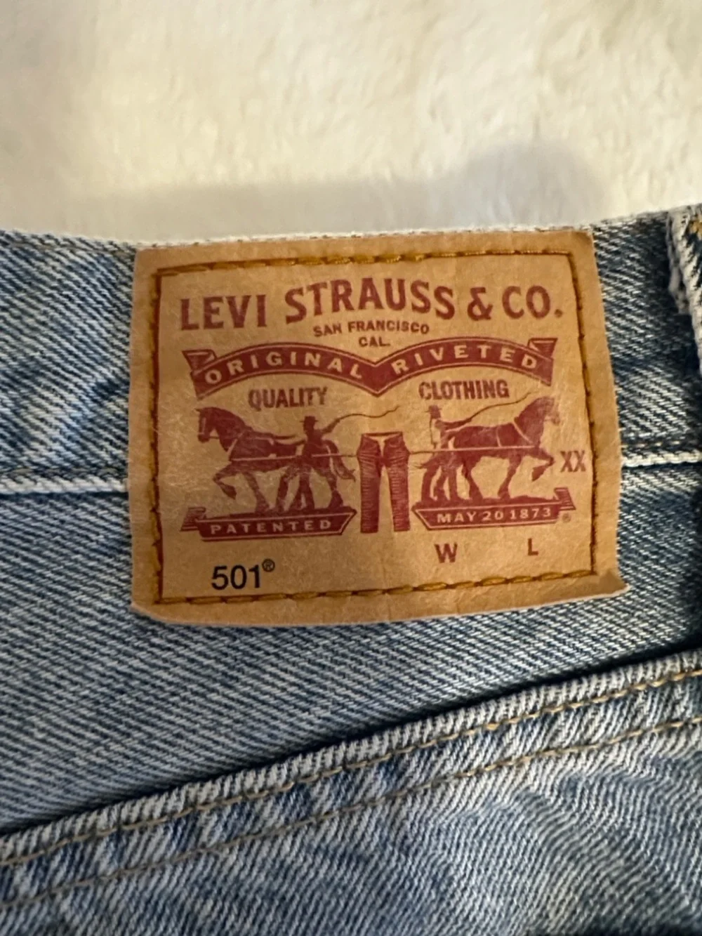 Levi's 501 Original High Rise - Medium Wash - Cutoff Denim Shorts - Size 30 NWOT